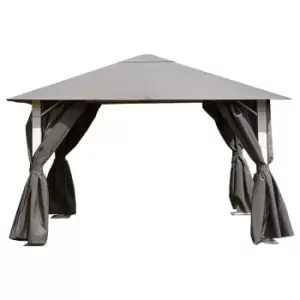 Image of 4x3m Vintage Grey Gazebo