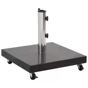 Image of Vidaxl Parasol Base Granite 30 Kg Square Black