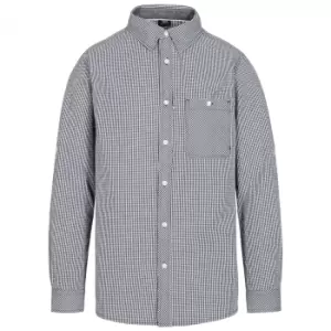 Image of Trespass Mens Yaddlethorpe Cotton Shirt (XS) (Black Gingham)