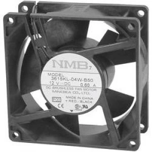 image of Axial fan 12 Vdc 93 m3h L x W x H 92 x 92 x 25mm NMB Minebea