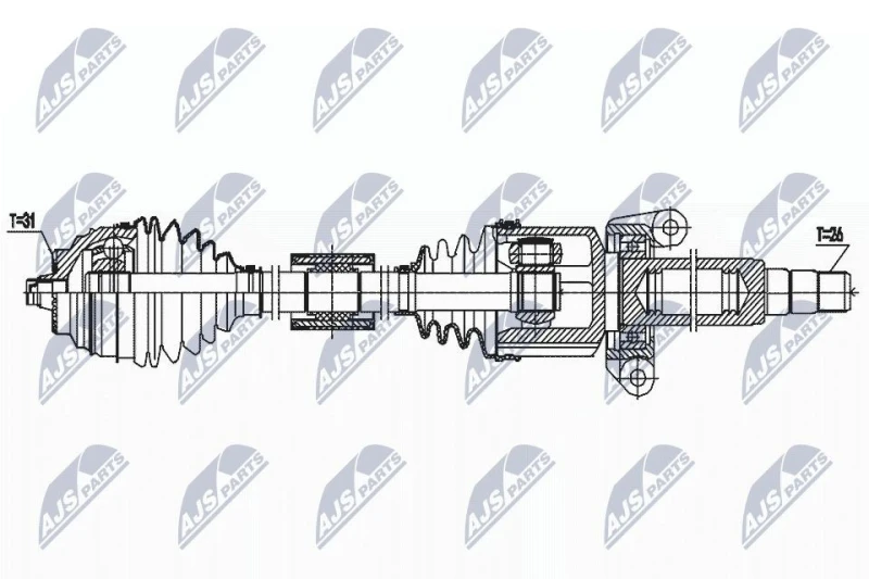Image of NTY Drive shaft NTY NPW-BM-188
