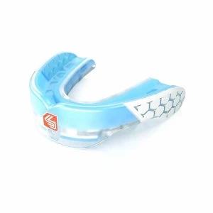 image of Shockdoctor Gel Max Power Trans Blue Mouthguard - Adult