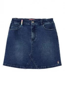 Image of Joules Girls Hollis Denim Skirt - Denim Size Age: 9-10 Years, Women
