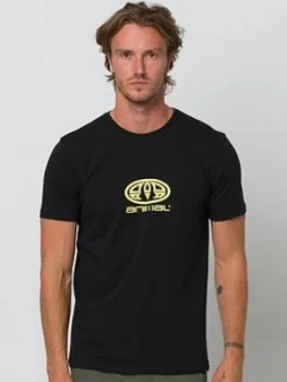 Image of Animal Stacked Graphic Short Sleeve T-Shirt - Black, Size XS, Men
