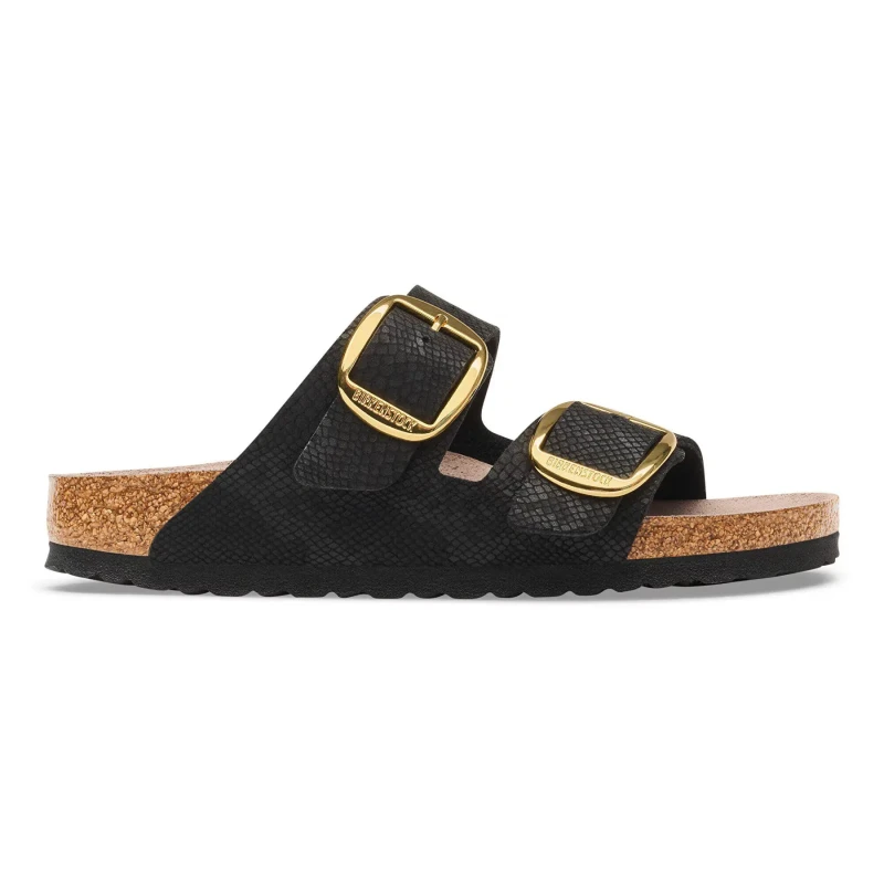 Image of Birkenstock Womens synthetic sandals Birkenstock Arizona Big Buckle Noir Female 39 Etroit