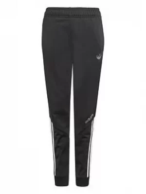 Image of adidas Originals Junior Unisex Track Pants, Black/White, Size 10-11 Years