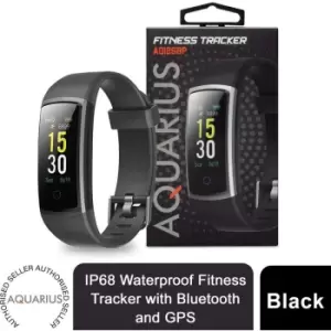 image of Aquarius AQ126 Waterproof Bluetooth Fitness Tracker With HRM and BPM - Black