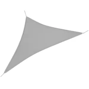 Image of Outsunny 5 X 4M Sun Shade Sail Rectangle Canopy Uv Protection - Charcoal Grey