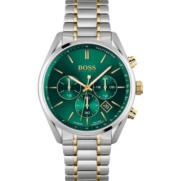 image of Hugo Boss Hugo Boss 1513878 Mens Watch 1513878 Green,Silver