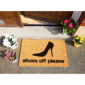 image of Artsy Doormats Shoes Off Please Doormat