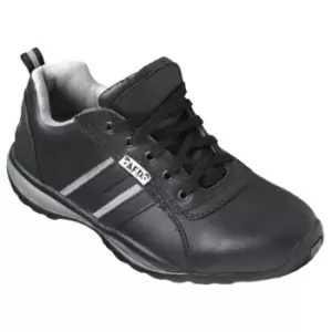 Image of Dennys Unisex AFD Steel Toe Cap Safety Trainer / Footwear (47 EUR) (Black/Grey) - Black/Grey