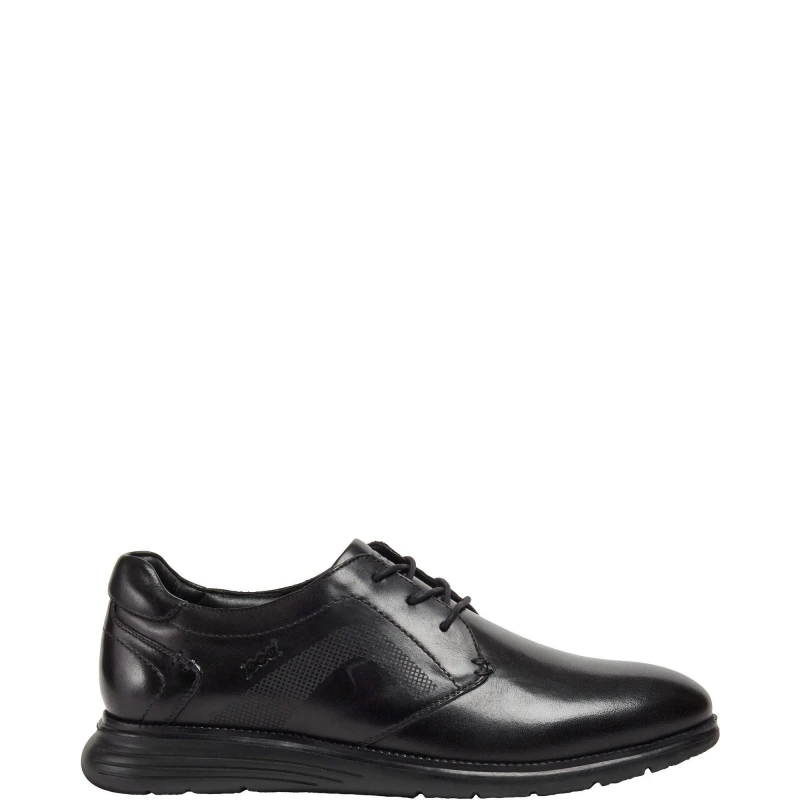 Image of Pod Mens Aston Lace Up Leather Shoes UK Size 7 (EU 41) Black POD038-BKACK-7