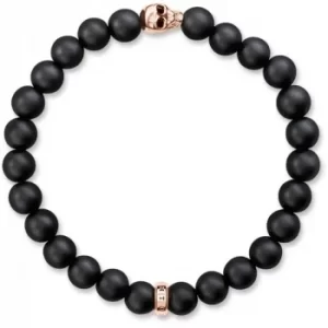 Image of Thomas Sabo Sterling Silver SKULL ROSE BRACELET