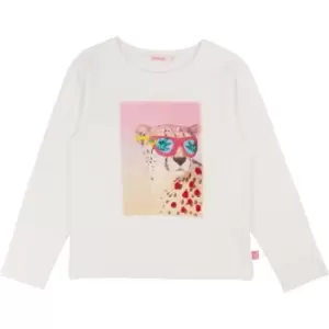 Image of Billieblush Girls Beige jersey T-Shirt - Beige