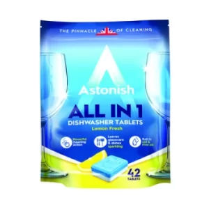 image of All in One Dishwasher Tablets Blue (Pack of 42) AST22180