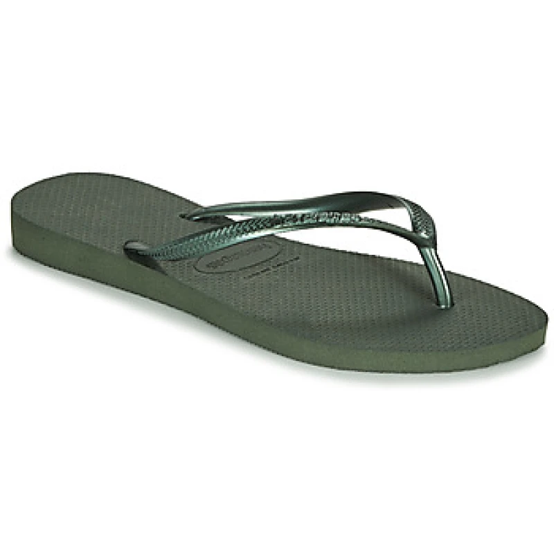 Image of Havaianas SLIM womens Flip flops / Sandals (Shoes) in Green