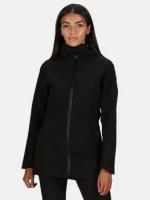 Image of Regatta Pulton Waterproof Jacket, Black, Size 10, Women