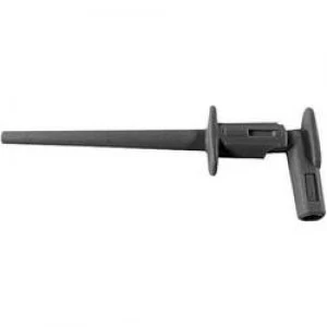 Image of Safety terminal 2mm jack connector CAT II 300 V Black Staeubli