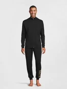 Image of BOSS Bodywear Long Lounge Set - Black, Size S, Men