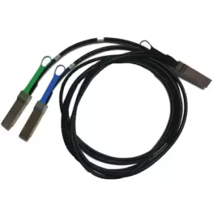 Image of 2 m, 30 AWG, QSFP56, 2xQSFP56, 2x100Gb/s