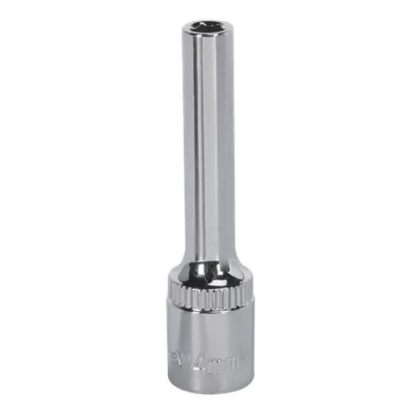 image of Genuine SEALEY SP1404D WallDrive&#174; Socket 4mm Deep 1/4Sq Drive Fully Polished