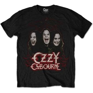 image of Ozzy Osbourne - Crows & Bars Mens Medium T-Shirt - Black