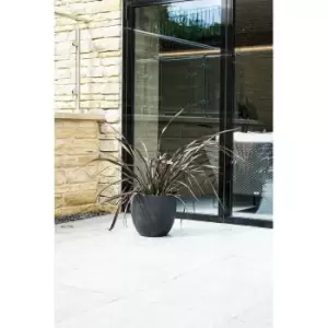 Ivyline Stone Bola Pot 33cm - Black