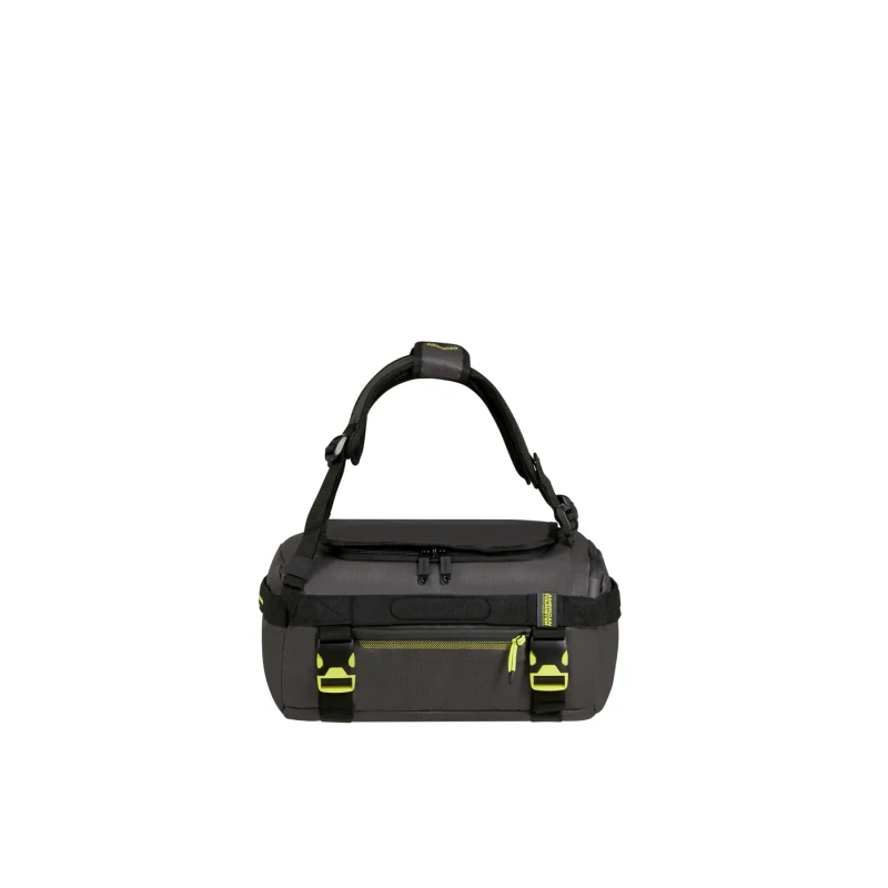 Image of American Tourister Urban Track Duffle Bag / Backpack Black/Lime