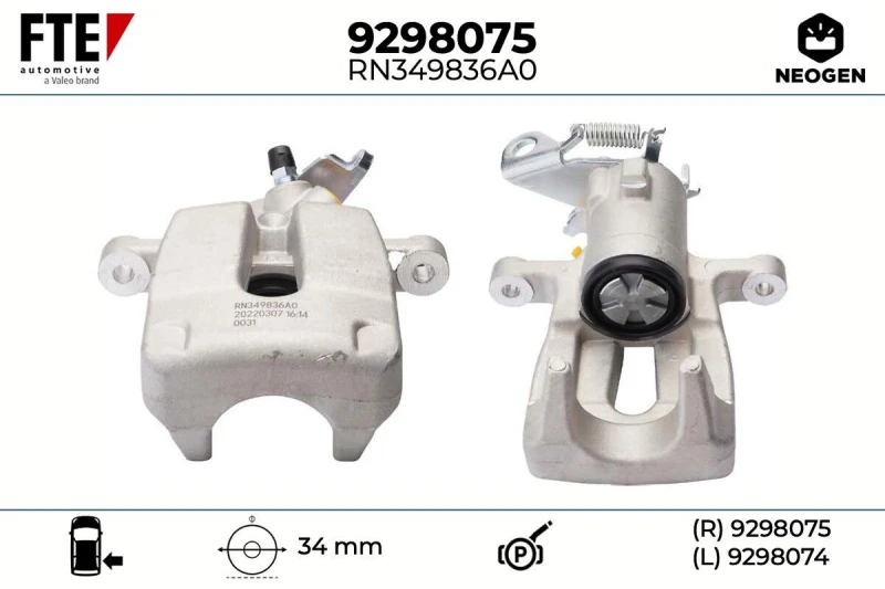 Image of Brake caliper FTE 9298075