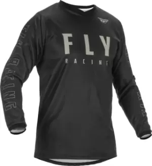 Image of Fly Racing F-16 Motocross Jersey, black-grey, Size 2XL, black-grey, Size 2XL