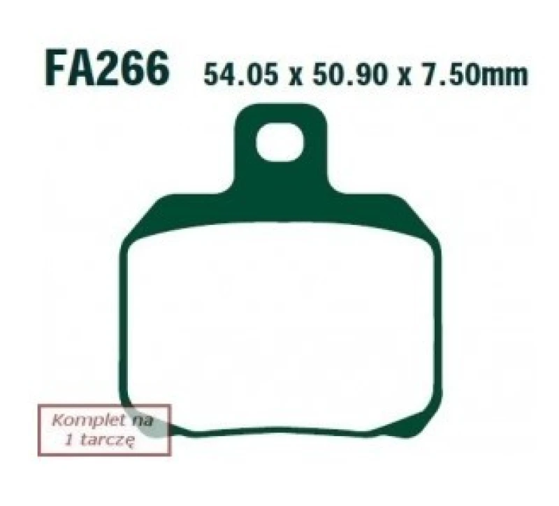 Image of EBC Brakes Brake pad set EBC Brakes FA266