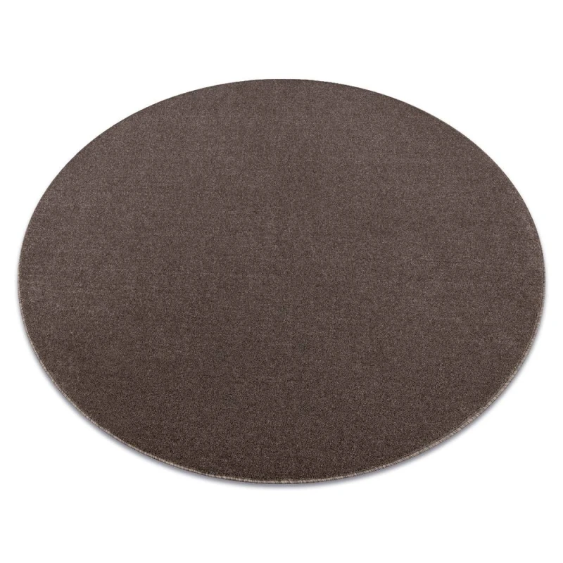 Image of RugsX Eton Plus Rug in Brown Size: 150cm diameter Brown Unisex 150cm diameter