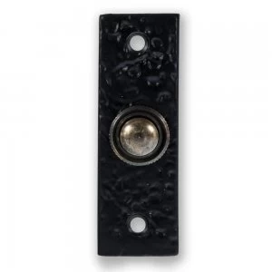 Image of LocksOnline Black Antique Rectangular Bell Push