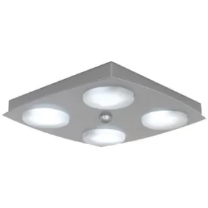 Linea Verdace Kyoto 4 Light Flush Ceiling Light Aluminum