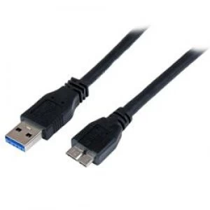 image of StarTech.com 1m (3ft) Certified SuperSpeed USB 3.0 A to Micro B Cable - M/M