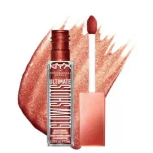 image of NYX Professional Makeup Ultimate Glow Shots Liquid Shimmery Eyeshadow Clementine Fine