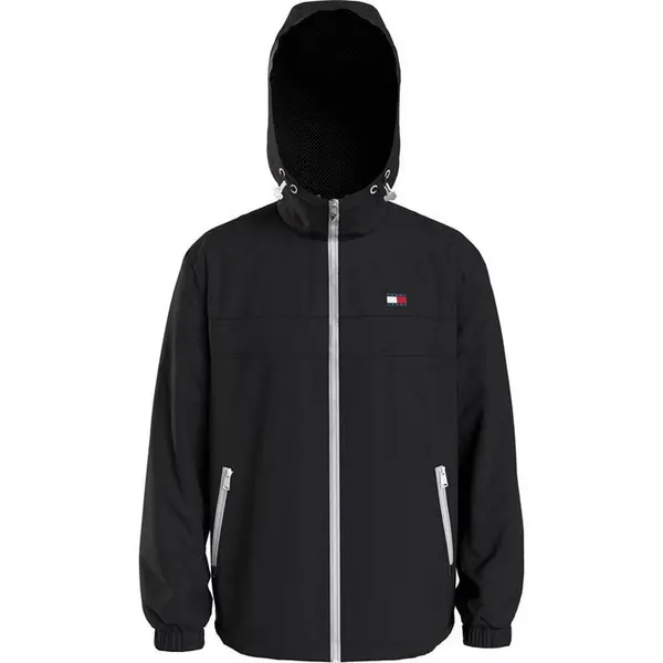 Image of Tommy Jeans Chicago Windbreaker - Black 2XL