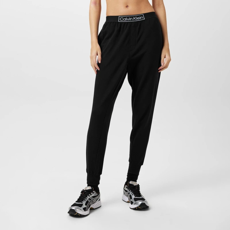 Image of Calvin Klein Logo Joggers Black female 14 (L)