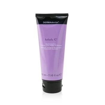 image of DERMAdoctorKakadu C Brightening Daily Cleanser, Toner & Makeup Remover (Tube) 210ml/7.1oz