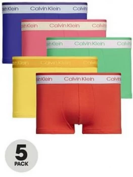 Image of Calvin Klein 5 Pack Low Rise Trunks - Multi