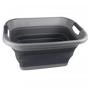 image of Foldable Laundry Basket Ebony Grey