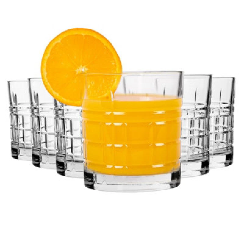 Image of LAV Glassware Lav Brit Whiskey Glasses - 325Ml - Clear - Pack Of 6