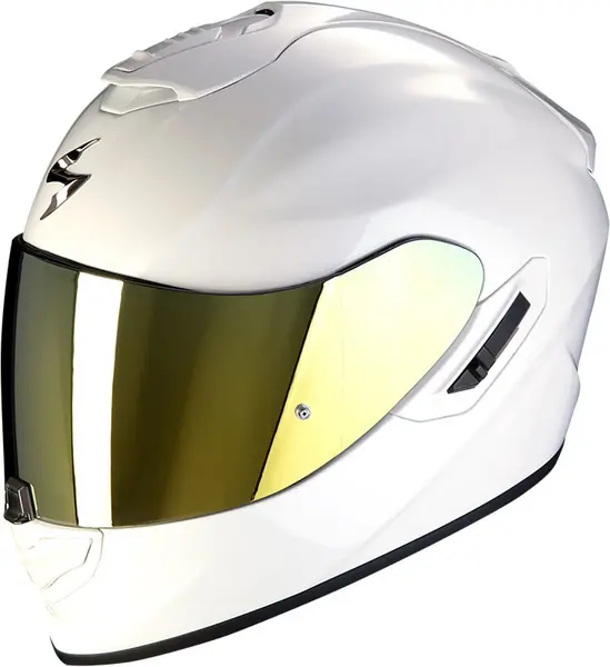 Image of Scorpion EXO-1400 Evo II Air Solid Pearl White Full Face Helmet Size M