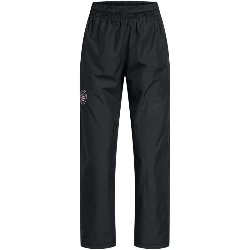 Image of Under Armour Womens Open Hem Poly Tracksuit Joggers Black female 12 (M)