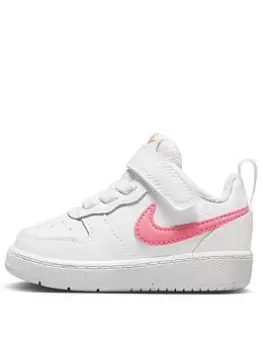 Nike Infant Kids Court Borough Low 2, White, Size 9.5 Younger