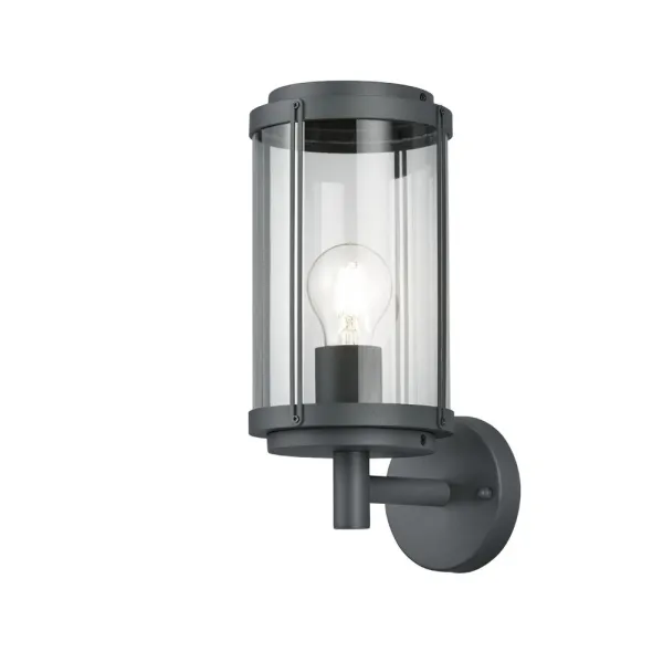 Image of Tanaro Vintage Outdoor Wall Lantern Anthracite IP44