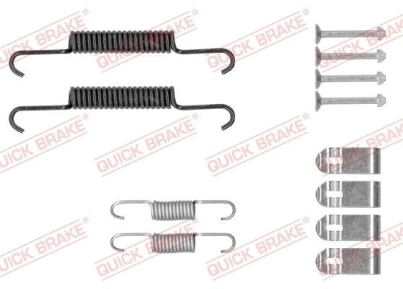 Image of QUICK BRAKE Brake shoe fitting kit QUICK BRAKE 105-0881