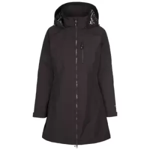 image of Trespass Womens/Ladies Occupy Waterproof Jacket (M) (Black)