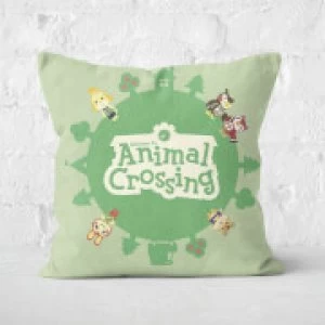 Image of Animal Crossing Square Cushion - 50x50cm - Soft Touch