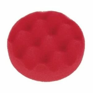 image of Sealey PTCCHW80R Buff & Polishing Foam Head Hook Loop &#216;80 x 25mm Red/Ultra Soft